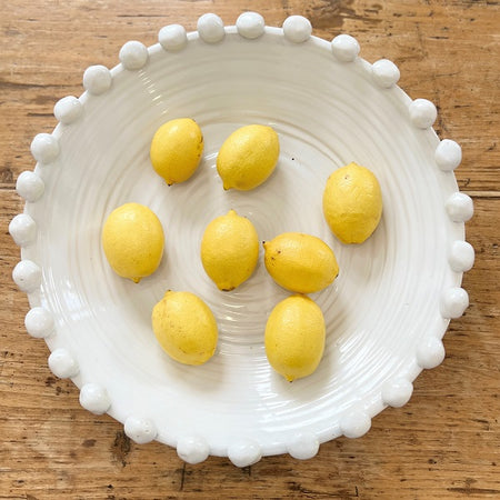 Pom Pom Platter - White