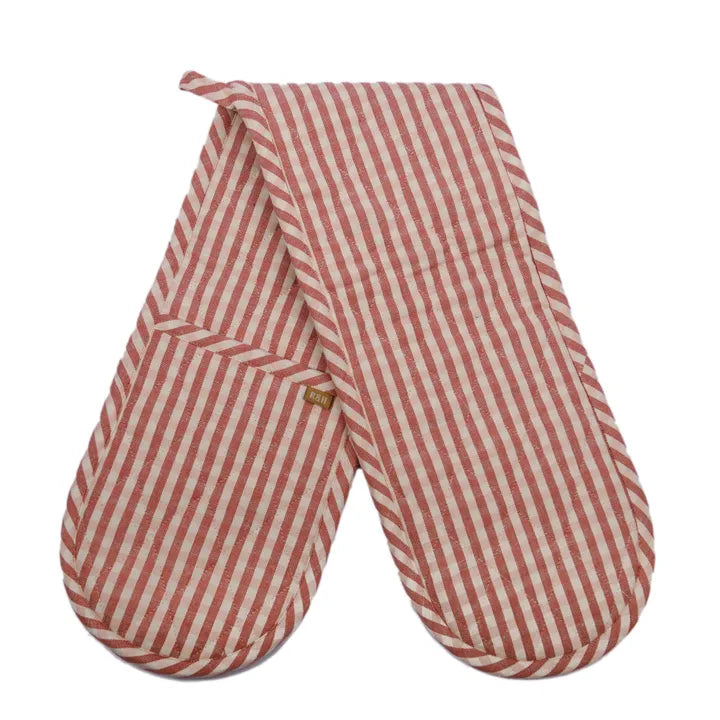 Oven Mitt Double - Fig Gingham
