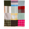 PRE-ORDER Tartan & Tweed Patchwork Throw Bright Colours