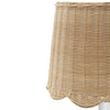 Scalloped Rattan Shade - Set of Two