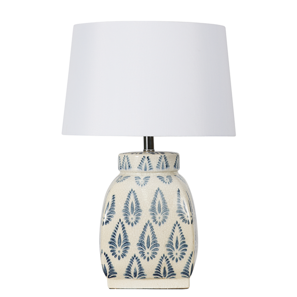 Blue nightstand lamp deals