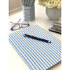 Storage Set & Journal - Blue Pin Stripe