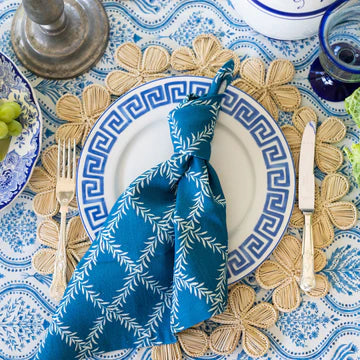 Blue Trellis Napkin Set