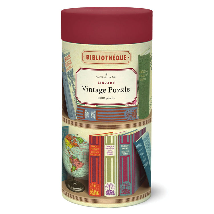 Library Books Vintage Puzzle