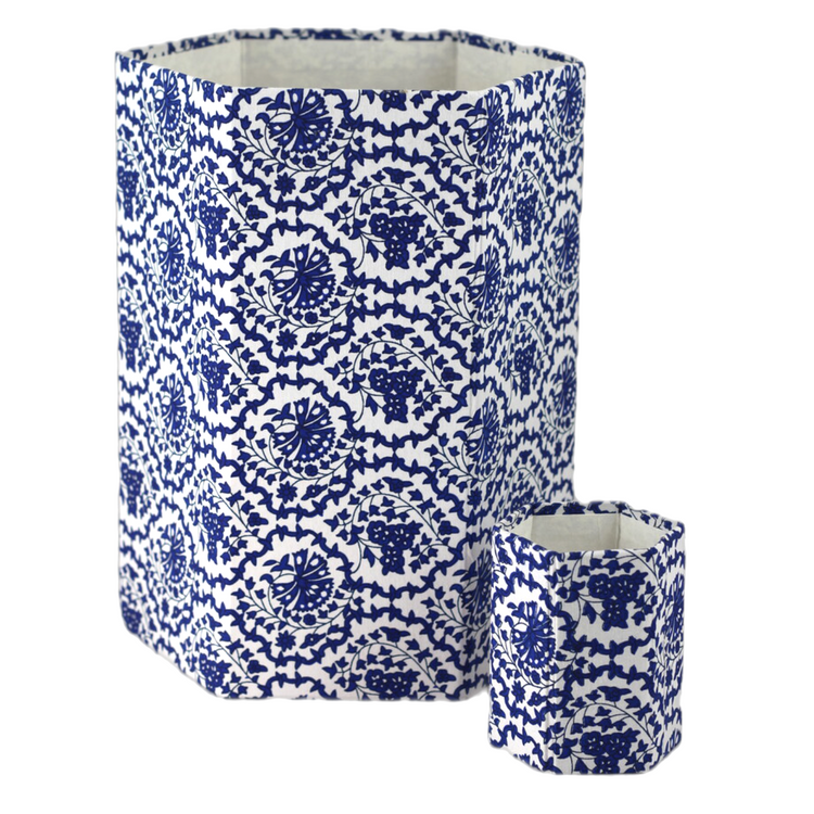 Storage Set & Journal - Cobalt Floral