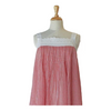 Cotton Voile Nightdress - Red Gingham Pin Tuck