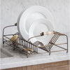 Vintage Inspired Dish Rack - Antique Brass Finish