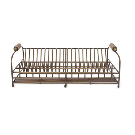 Vintage Inspired Dish Rack - Antique Brass Finish