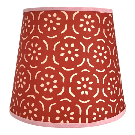 Petite Paper Lampshade - Raspberry & Pink