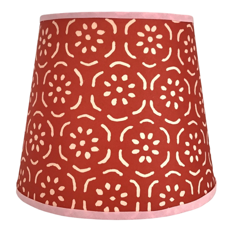 Petite Paper Lampshade - Raspberry & Pink
