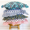 Aqua & Fleurs - Frilled Cushion Cover