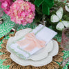 Green Scalloped Napkins - Embroidered