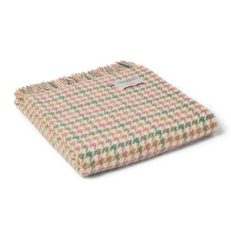 Houndstooth Woollen Throw - Coastland