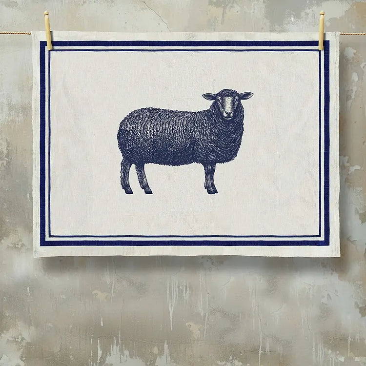 Farmyard Grainsack Towel - Sheep