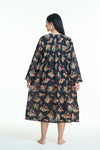 Cotton Voile Nightdress - Midnight Rose