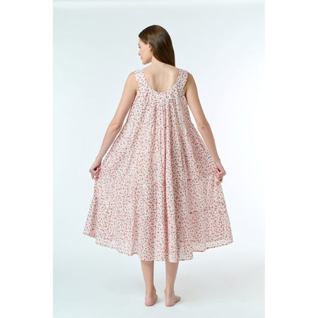 Tiered Cotton Voile Nightdress - Petite Rose