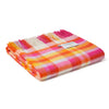 Lambswool Bright Check Throw - Pinks