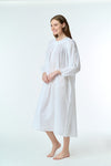 Cotton Voile Nightdress - White Smock