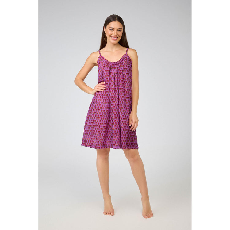 Frilled Cotton Voile Slip  - Posy