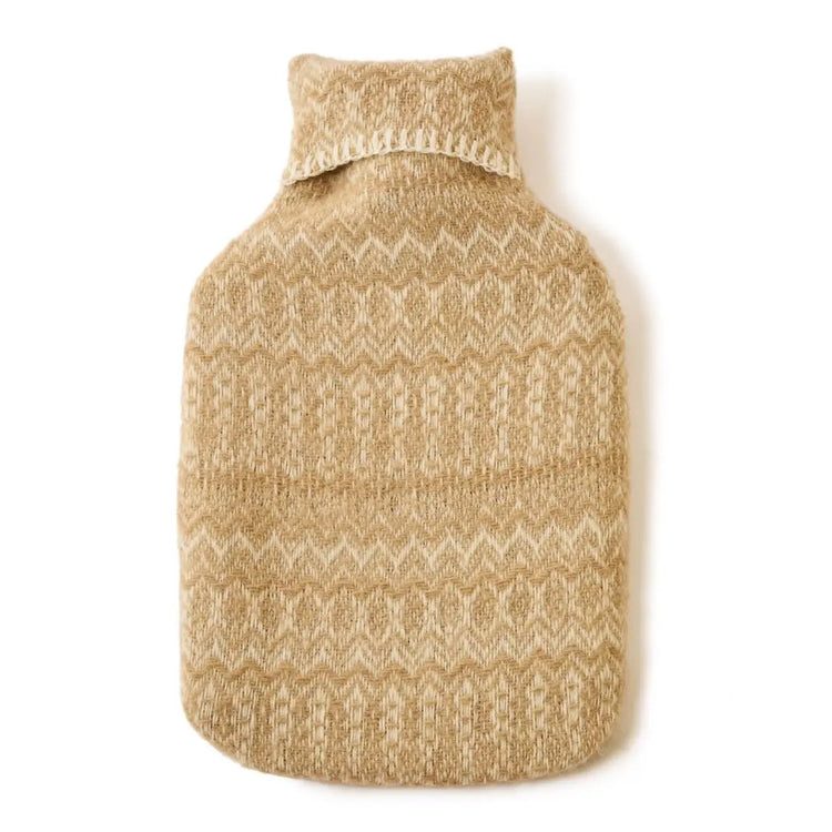 Hot Water Bottle - Fair Isle Oatmeal