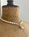 Baroque Freshwater Pearl Necklace - Silver