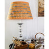 Gathered Lampshade - Mustard Floral