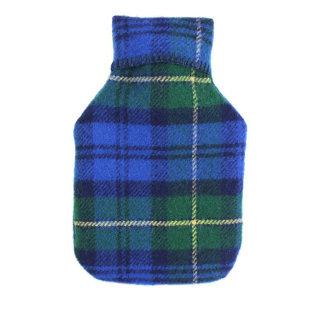 Hot Water Bottle - Blue Green Tartan