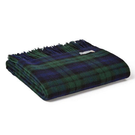 Lambswool Tartan Throw - Blackwatch