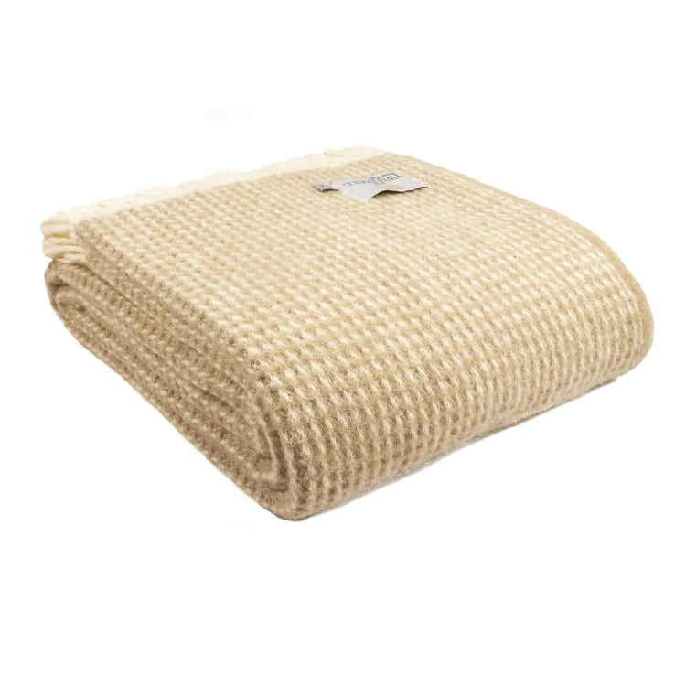 Waffle Blanket - Oatmeal