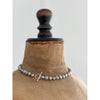 Freshwater Baroque Grey Pearl Necklace - Silver