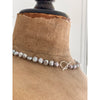 Freshwater Baroque Grey Pearl Necklace - Silver