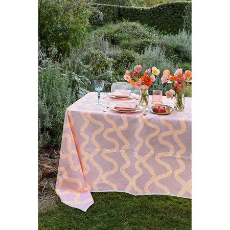 Spaghetti Blush - Tablecloth & Napkin Set