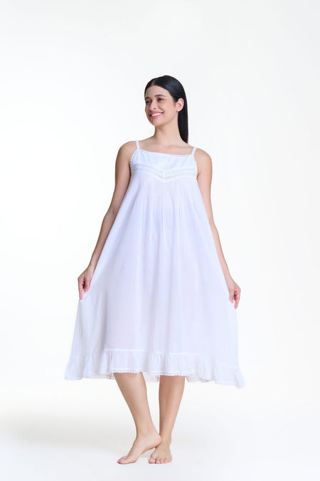 Cotton Voile Nightdress - Cherie