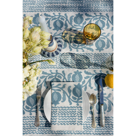 Blue Pomegranate - Tablecloth & Napkin Set