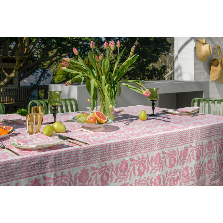 Pink Pomegranate - Tablecloth & Napkin Set