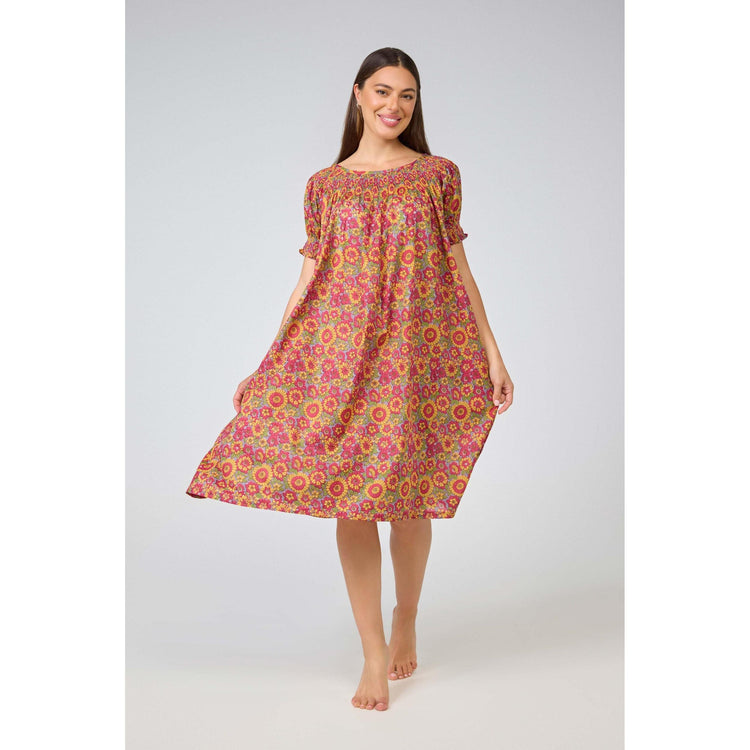 Shirred Bodice Dress - Summer