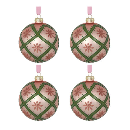 Glass Baubles & Ribbon - Trelli