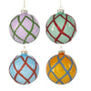 Glass Baubles & Ribbon - Grid