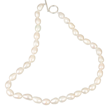 Freshwater Pearl Necklace - Silver