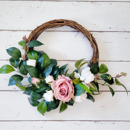 Rose & Camellia Wreath