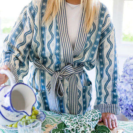 Blue Star Linen Robe