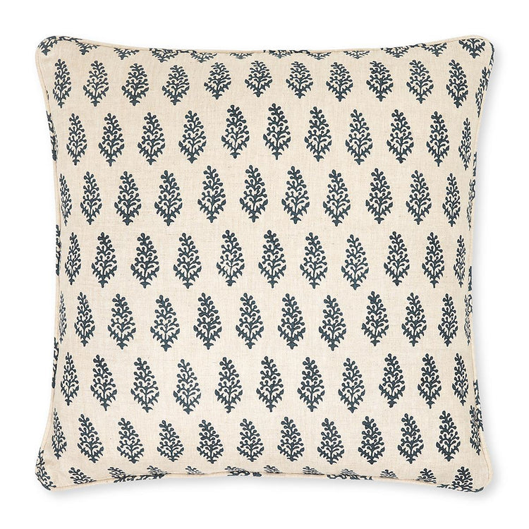 Teal Floral - Cushion Cover