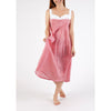 Cotton Voile Nightdress - Red Gingham Pin Tuck