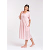 Cotton Voile House Dress - Pink Gingham Smocked