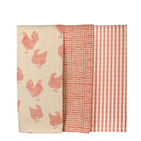 Henrietta Tea Towel Set - Fig