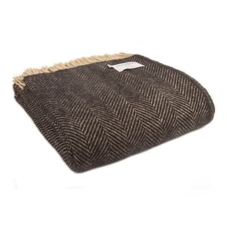 Throw Rug Herringbone - Vintage