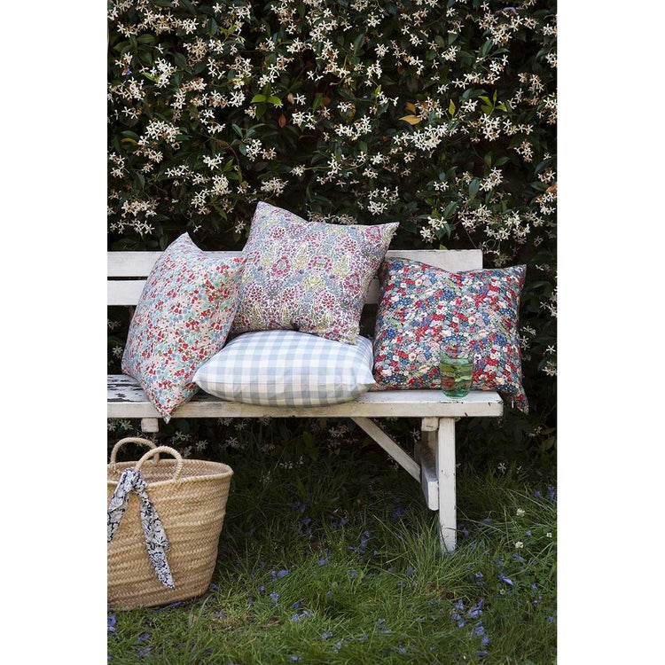 Bluebell Gingham - Liberty Cushion
