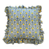 Grey & Fleurs - Frilled Cushion Cover