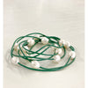 Freshwater Pearl and Leather Strand - Jade