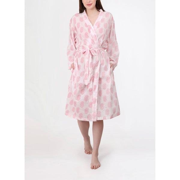 Sleepwear Robe - Pink Paisley – Farmgate and Twine